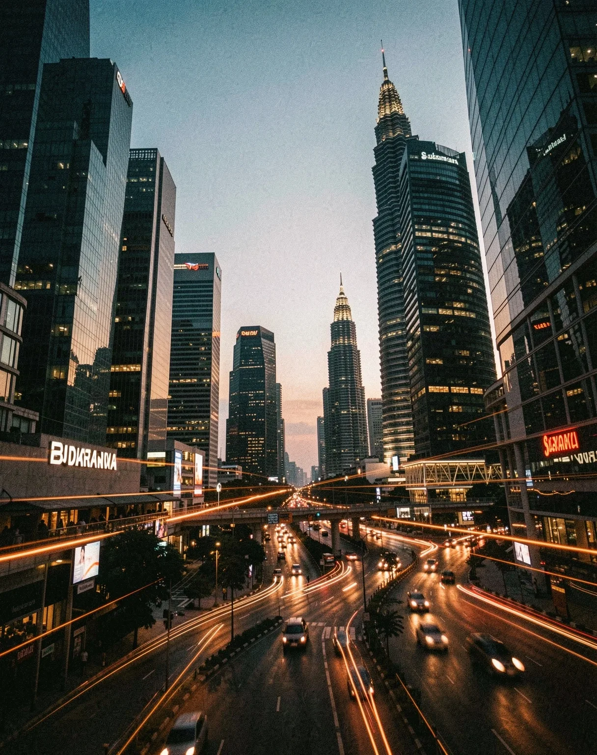 Jakarta SCBD at night